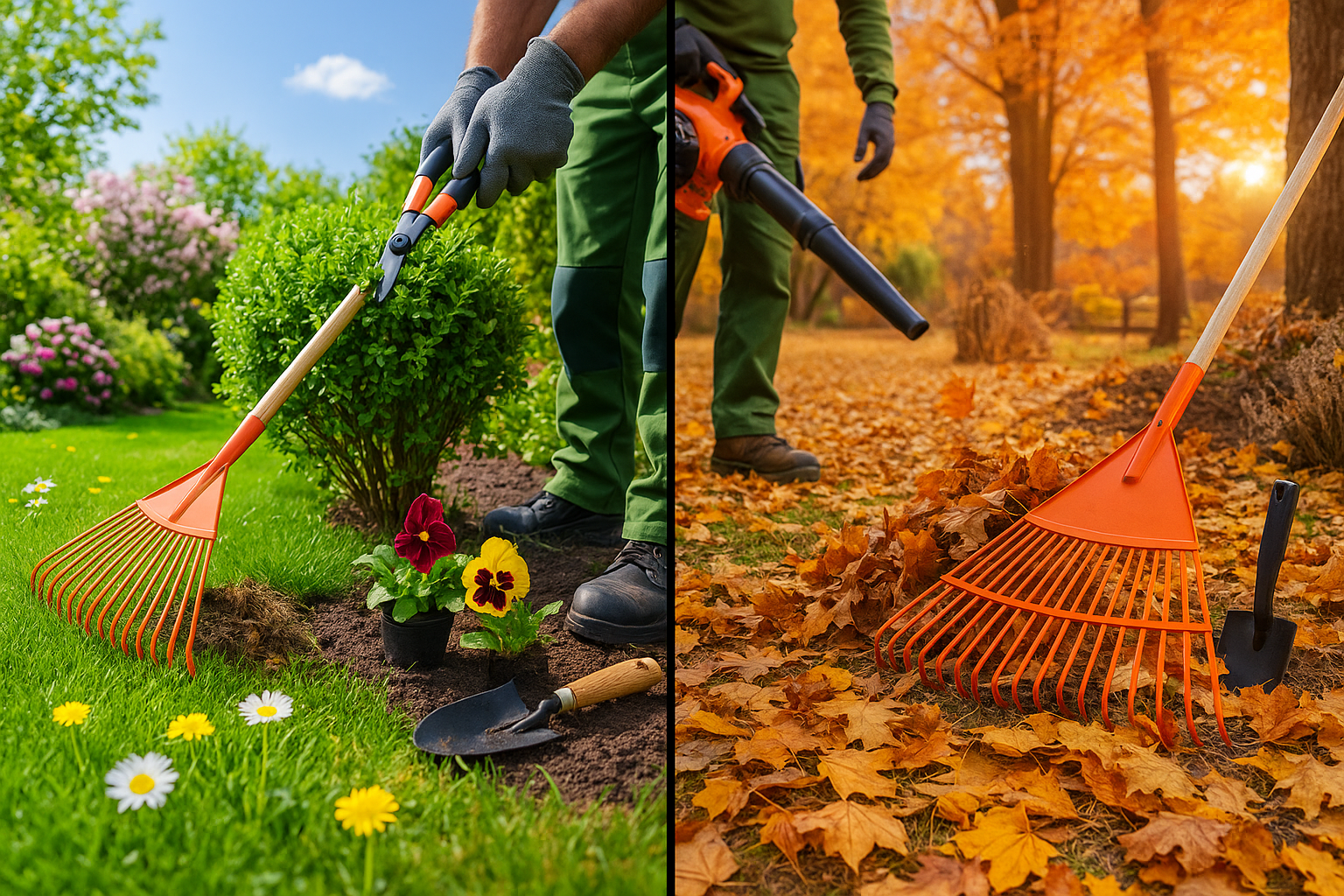 spring and fall cleanups